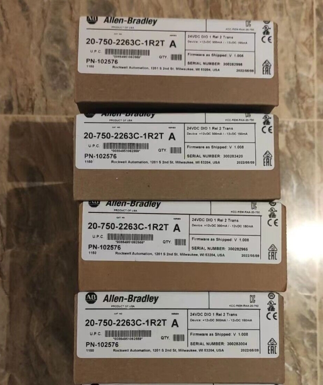 AB Allen Bradley 20-750-2263C-1R2T PowerFlex 750 24V Tran IO Option Module