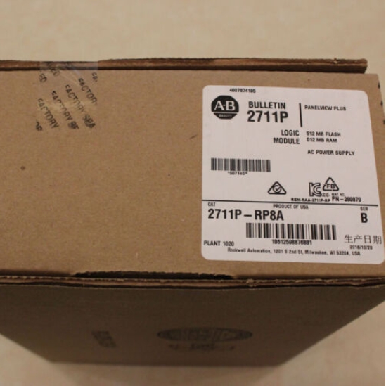 New Sealed Allen-Bradley 2711P-RP8A HMI PanelView Plus 6 Logic Module
