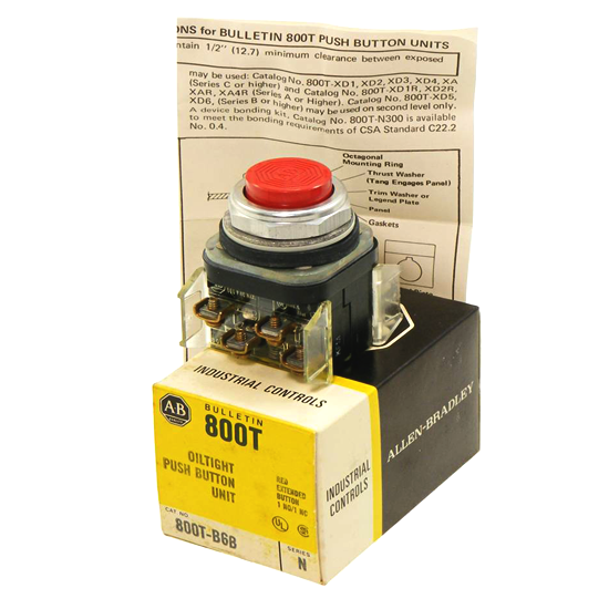 800T-B6B New Allen Bradley Push Button