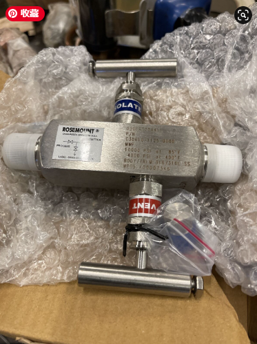 Rosemount 2051T In-Line Pressure 1/2" NPT 10k PSI 316SS Valve C30610-1125-0000 0306RT22AA11